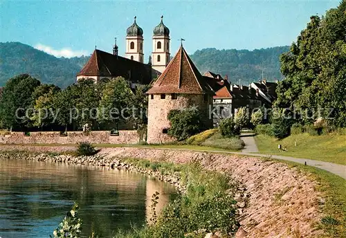 AK / Ansichtskarte Bad_Saeckingen Rheinuferpromenade Bad_Saeckingen