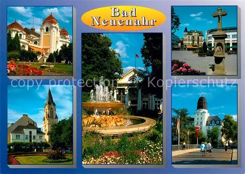 AK / Ansichtskarte Bad_Neuenahr Ahrweiler Schloss Brunnen Wegkreuz Kirche  Bad_Neuenahr Ahrweiler