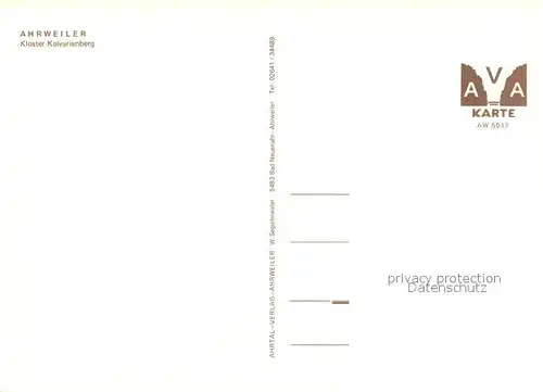 AK / Ansichtskarte Ahrweiler_Ahr Kloster Kalvarienberg Ahrweiler_Ahr