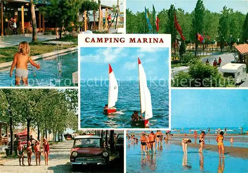 AK / Ansichtskarte Punta_Sabbioni Camping Marina Strand Segelboot Punta Sabbioni