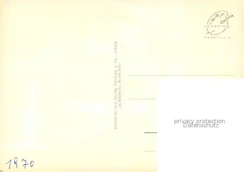 AK / Ansichtskarte Wildemann Panorama Kurhaus Park Fontaene Schwimmbad Spiegeltal Wildemann