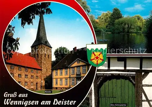 AK / Ansichtskarte Wennigsen_Deister Kloster Muehlenteich Altes Scheunentor Wennigsen_Deister