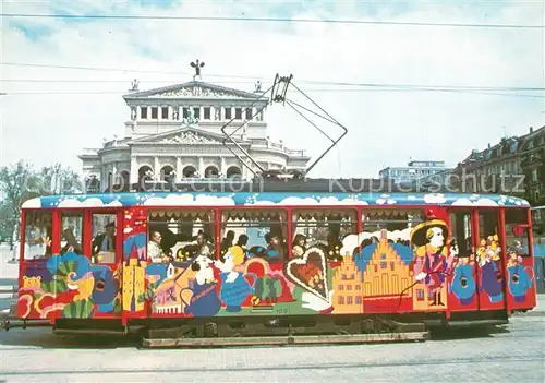 AK / Ansichtskarte Frankfurt_Main Ebbelwei Express Von der Pferdebahn zur U Bahn Serie D 3 Sonderfahrzeuge Frankfurt Main