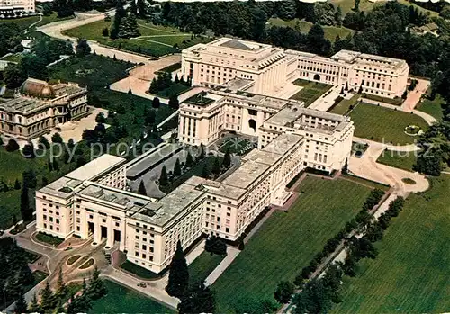 AK / Ansichtskarte Geneve_GE Palais des Nations vue aerienne Geneve_GE