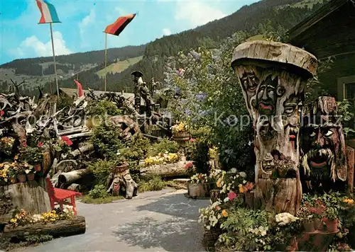 AK / Ansichtskarte Buehel_Zillertal Wurzen Max Maerchenwelt Studio Alte Muehle Mineralien Schnitzereien Handwerk Buehel_Zillertal