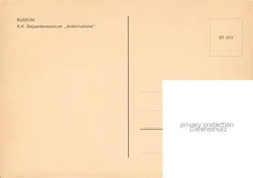 AK / Ansichtskarte Bussum R. K. Bejaardencentrum Antoniushove Bussum