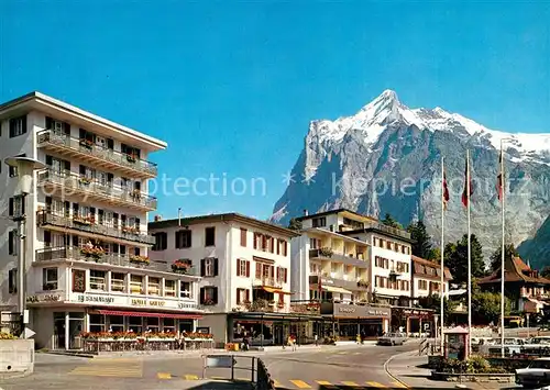 AK / Ansichtskarte Grindelwald mit Wetterhorn Grindelwald