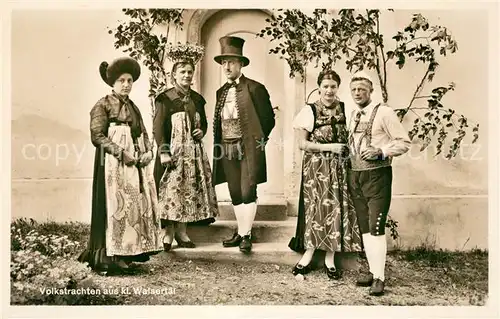AK / Ansichtskarte Trachten_oesterreich Kleinwalsertal Trachten_oesterreich