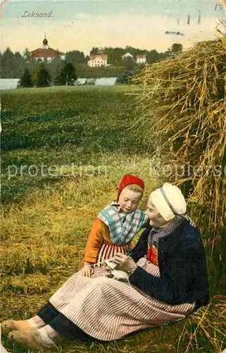 AK / Ansichtskarte Trachten_Schweden Leksand  Trachten Schweden