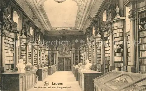 AK / Ansichtskarte Bibliothek_Library Leuven Boekenzaal Hoogeschool  Bibliothek Library