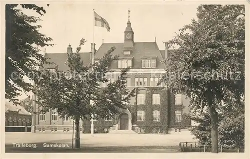 AK / Ansichtskarte Trelleborg Samskolan Trelleborg
