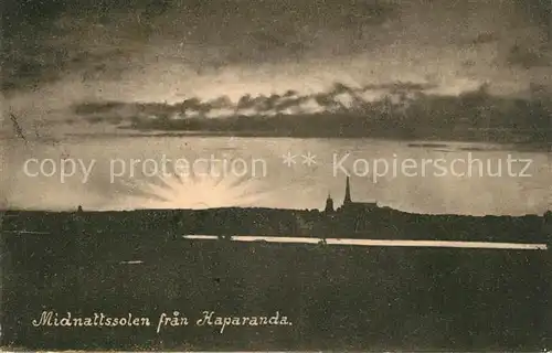 AK / Ansichtskarte Haparanda Midnattssolen Haparanda