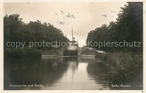 AK / Ansichtskarte Goeteborg Slussarna vid Heda Goeta Kanal Goeteborg