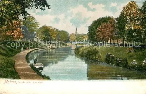 AK / Ansichtskarte Motola Motiv fran kanalen Motola