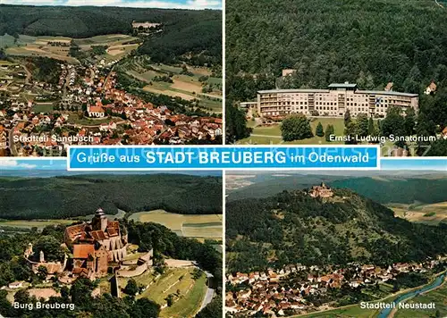 AK / Ansichtskarte Breuberg Ernst Ludwig Sanatorium Neustadt Burg Breuberg Breuberg