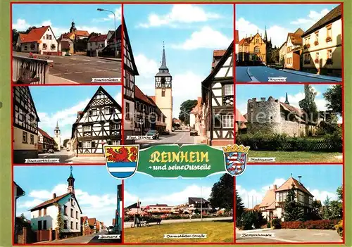 AK / Ansichtskarte Reinheim_Odenwald Stadtmauer Georgenhausen Darmstaedter Strasse Reinheim Odenwald