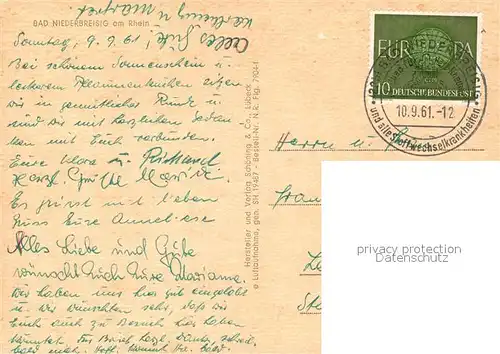 AK / Ansichtskarte Bad_Niederbreisig Fliegeraufnahme Bad_Niederbreisig