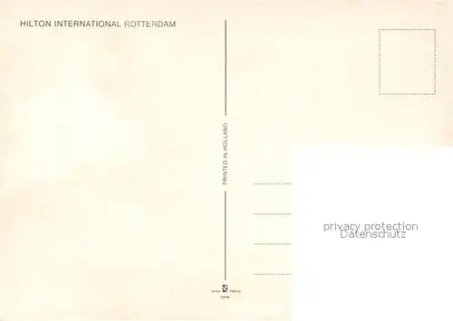 AK / Ansichtskarte Rotterdam Hilton International Rotterdam