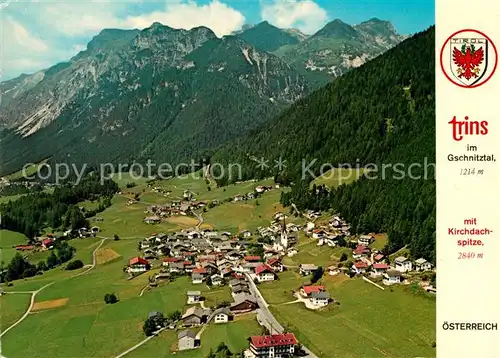 AK / Ansichtskarte Trins_Innsbruck Fliegeraufnahme Kirchdachspitze Trins Innsbruck