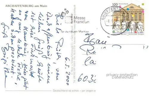 AK / Ansichtskarte Aschaffenburg_Main Pompejanum Aschaffenburg Main