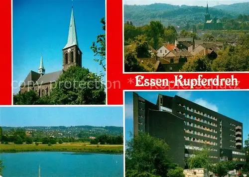 AK / Ansichtskarte Kupferdreh Kirche Panorama Kupferdreh