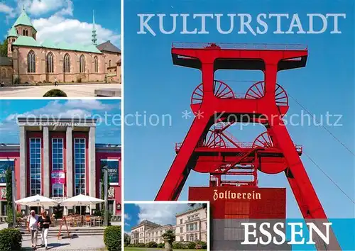 AK / Ansichtskarte Essen_Ruhr Zeche Zollverein Grillo Theater Kirche Essen_Ruhr