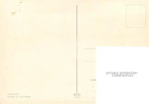 AK / Ansichtskarte Hannover Altstadt Marktkirche Hannover