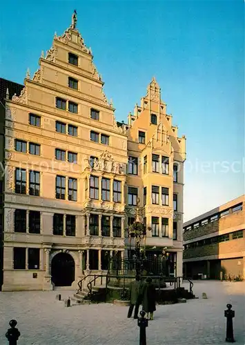 AK / Ansichtskarte Hannover Leibniz Noltehaus Oskar Winter Brunnen Holzmarkt Hannover