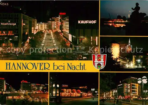 AK / Ansichtskarte Hannover Nachtaufnahmen Kirche  Hannover