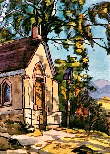 AK / Ansichtskarte Ditzenbach_Bad Kapelle im Bronnbuehl Kuenstlerkarte  Ditzenbach_Bad