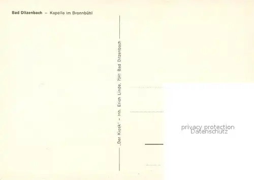 AK / Ansichtskarte Ditzenbach_Bad Kapelle im Bronnbuehl Kuenstlerkarte  Ditzenbach_Bad