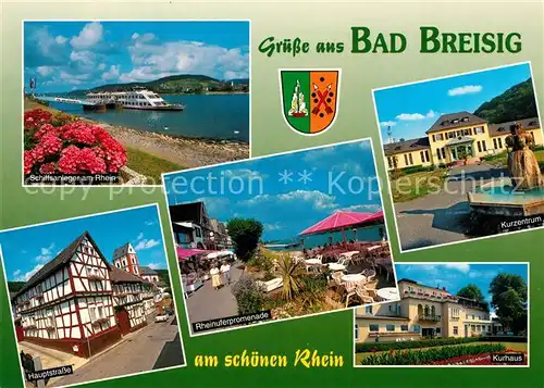 AK / Ansichtskarte Breisig_Bad Kurzentrum Kurhaus Schiffsanleger  Breisig_Bad