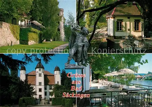AK / Ansichtskarte Saeckingen_Bad Schlosspark Schloss Saeckingen_Bad