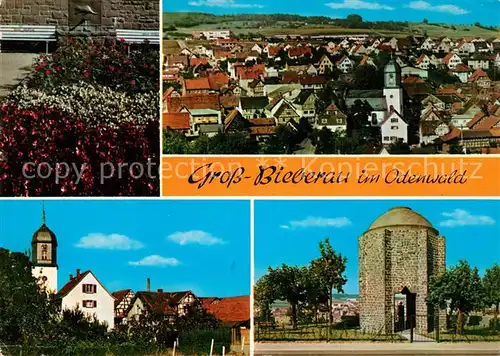 AK / Ansichtskarte Gross Bieberau_Odenwald Kirche Turm Panorama Gross Bieberau Odenwald