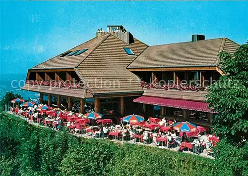 AK / Ansichtskarte Haggen_Lochau Landgasthof Haggen Terrasse Fernsicht 