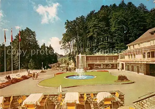 AK / Ansichtskarte Buergenstock Buergenstock Hotels Platz Springbrunnen Buergenstock