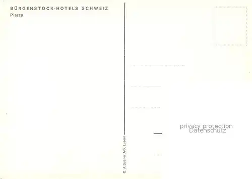 AK / Ansichtskarte Buergenstock Buergenstock Hotels Platz Springbrunnen Buergenstock