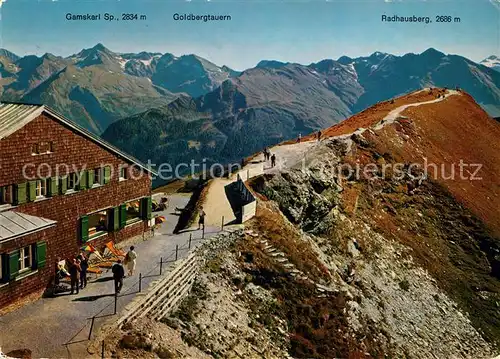 AK / Ansichtskarte Bad_Gastein Berghotel Stubnerkogel im Hintergrund Goldbergtauern Bad_Gastein