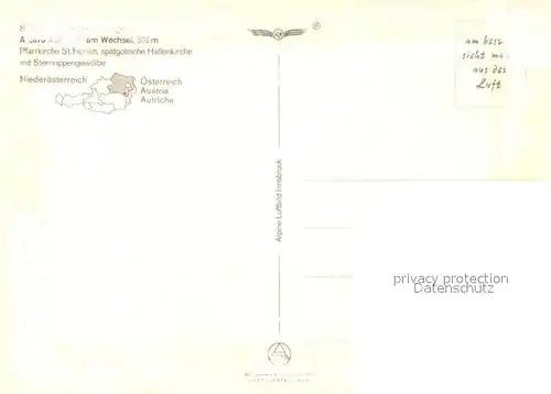 AK / Ansichtskarte Aspang Markt Fliegeraufnahme Aspang Markt