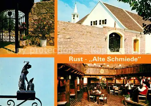 AK / Ansichtskarte Rust_Burgenland Heurigen Restaurant Alte Schmiede Hausmusik Plastik Rust_Burgenland