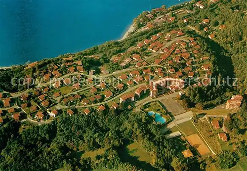 AK / Ansichtskarte Belmonte_Mezzagno Fliegeraufnahme Sportanlagen und Lago Belmonte Mezzagno