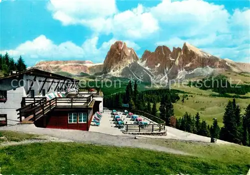 AK / Ansichtskarte Seiser_Alm Restaurant Stazion Seilbahn Seiser_Alm