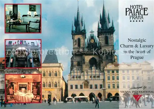 AK / Ansichtskarte Prag_Prahy_Prague Hotel Palace Prag_Prahy_Prague