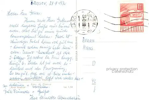 AK / Ansichtskarte Brasov Cabana Vinatorul Brasov