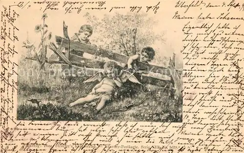 AK / Ansichtskarte Engel Amor Kinder Verlag Stroefer s Engel