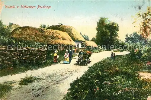 AK / Ansichtskarte Bauernhaus Widoki z Krolestwa Polskiego Bauernhaus