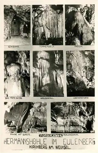 AK / Ansichtskarte Hoehlen_Caves_Grottes Hermannshoehle Eulenberg Tuerkenzelt Frosch Lawinensturz  Hoehlen_Caves_Grottes