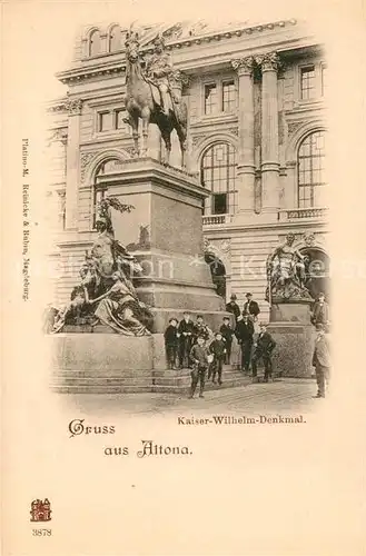 AK / Ansichtskarte Altona_Hamburg Kaiser Wilhelm Denkmal Altona Hamburg