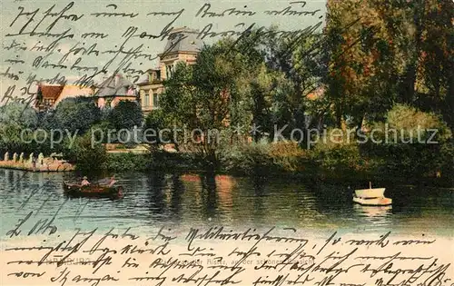 AK / Ansichtskarte Hamburg Alsterpartie an der schoenen Aussicht Hamburg