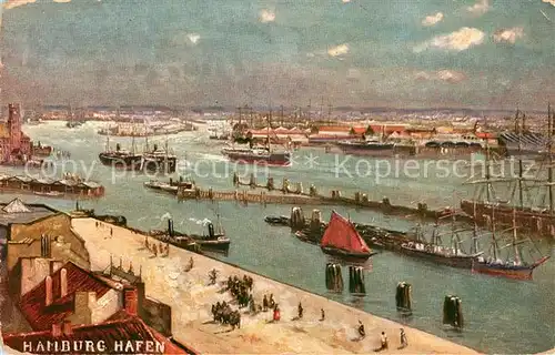 AK / Ansichtskarte Hamburg Hafenpartie Hamburg